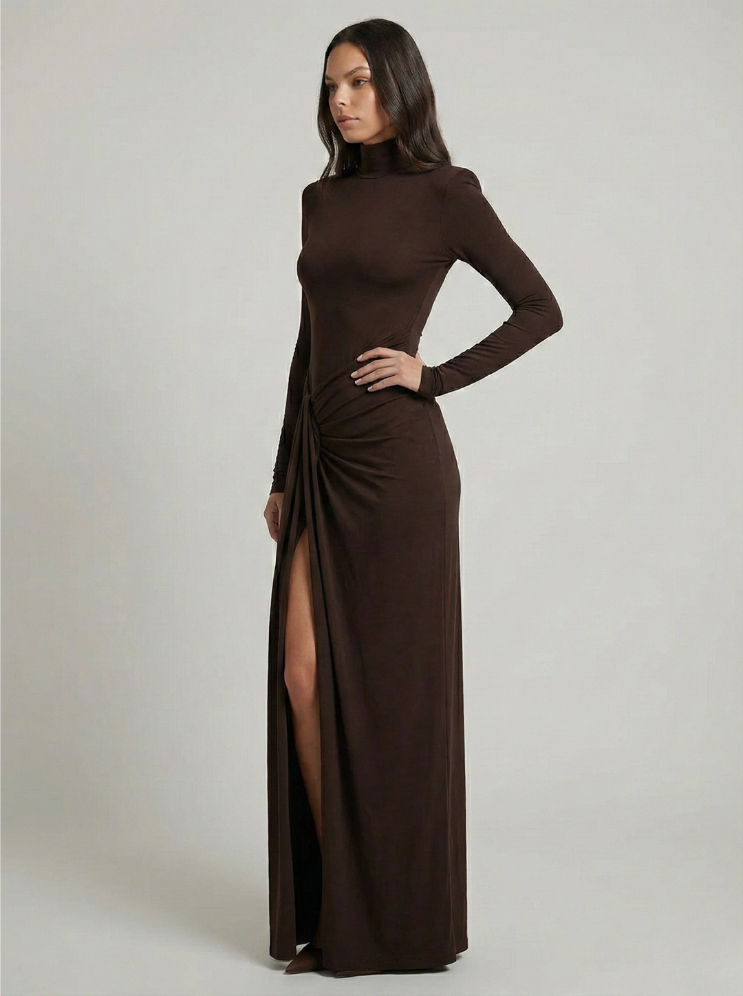Luna’s Classy Ruched Maxi Dress