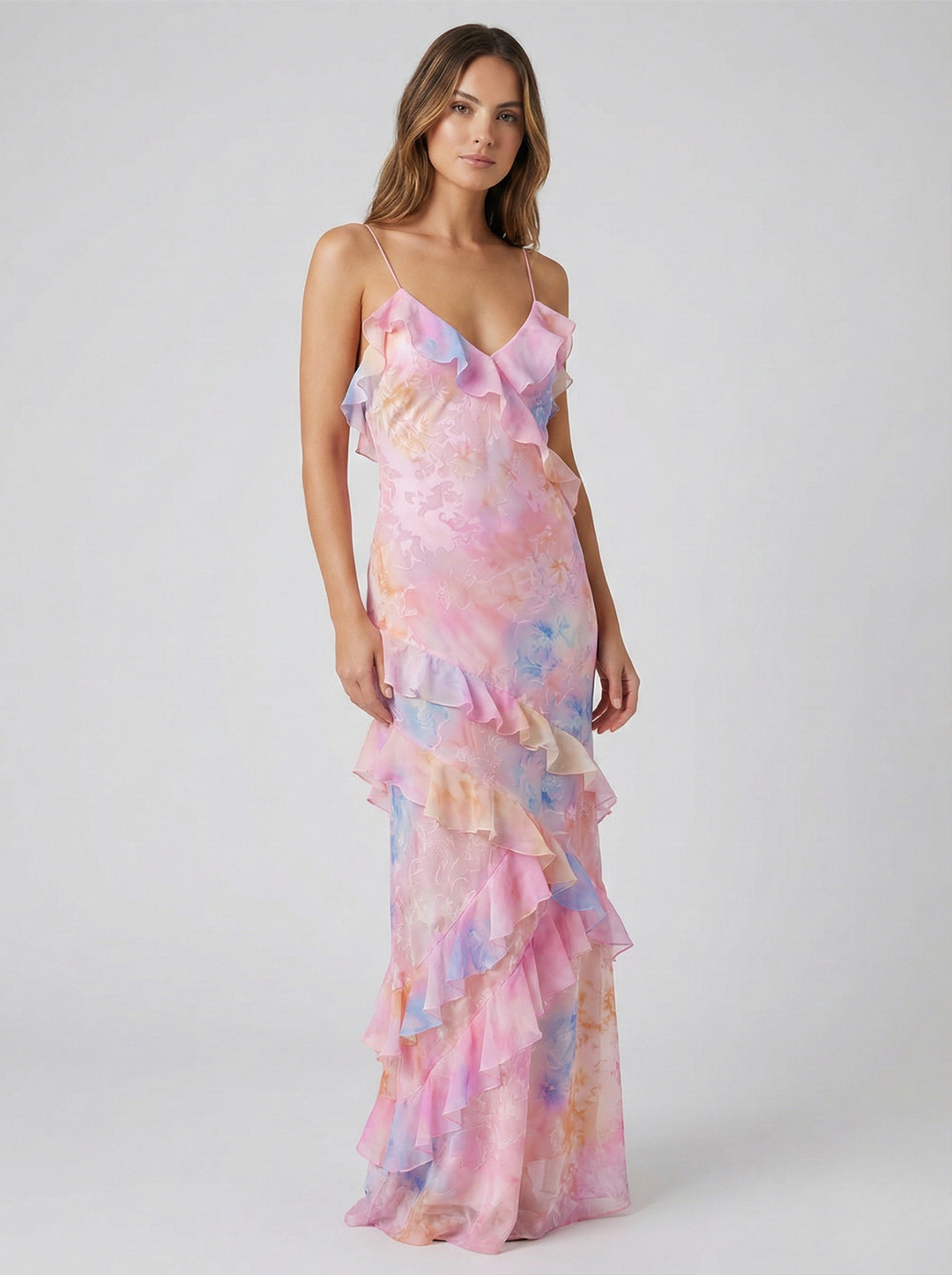 Luna's Ethereal Flow Ruffle Maxi Dress Luna Mae Luna's Ethereal Flow Ruffle Maxi Dress Luna Mae