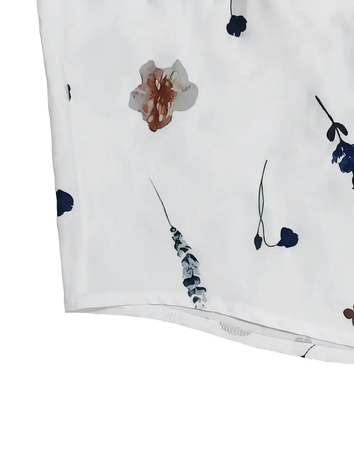 Luna’s Whispers of Bloom Button-Up Mini Dress