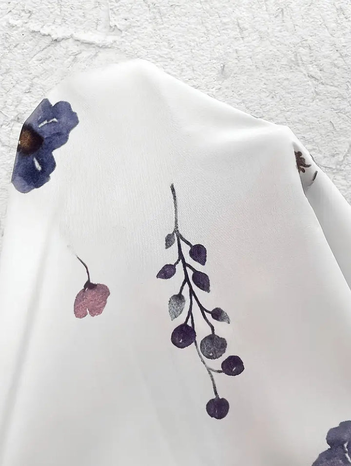 Luna’s Whispers of Bloom Button-Up Mini Dress