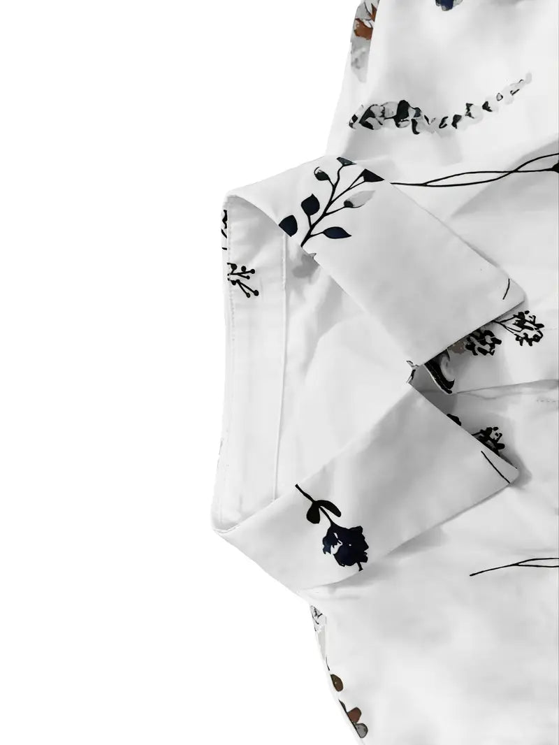 Luna’s Whispers of Bloom Button-Up Mini Dress