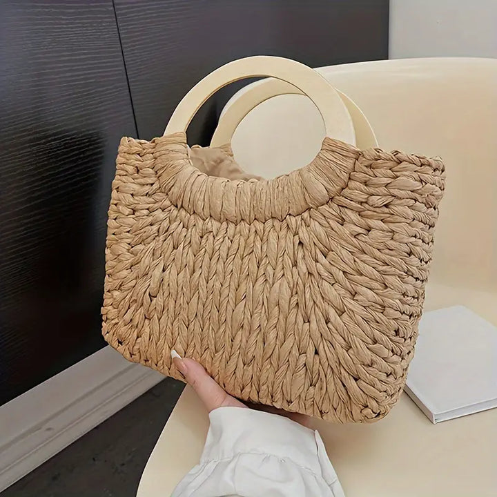 Luna’s Bohemian Charm Woven Handbag