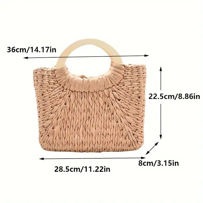 Luna’s Bohemian Charm Woven Handbag