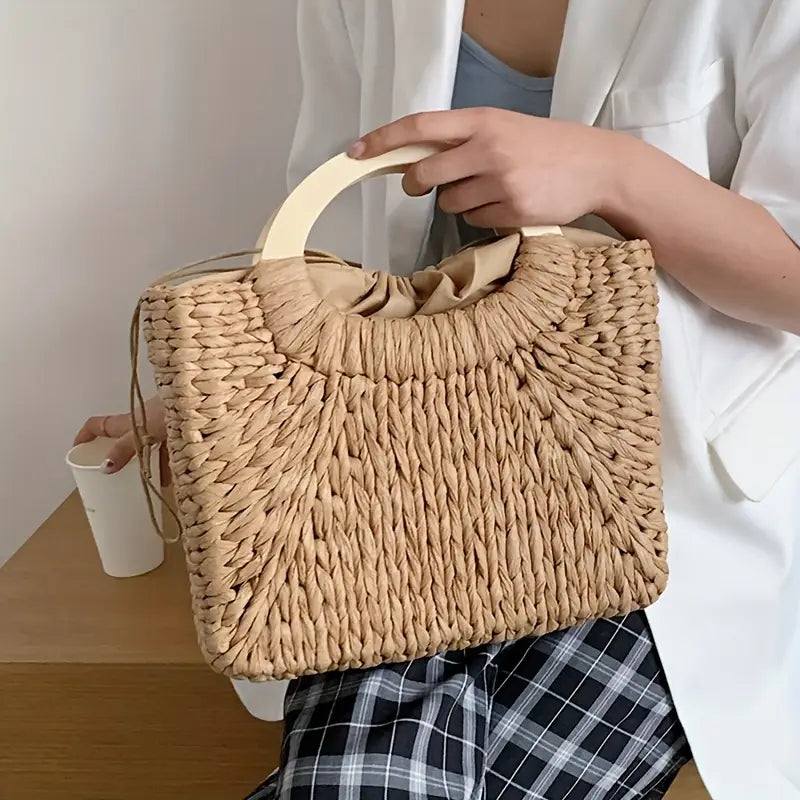 Luna’s Bohemian Charm Woven Handbag