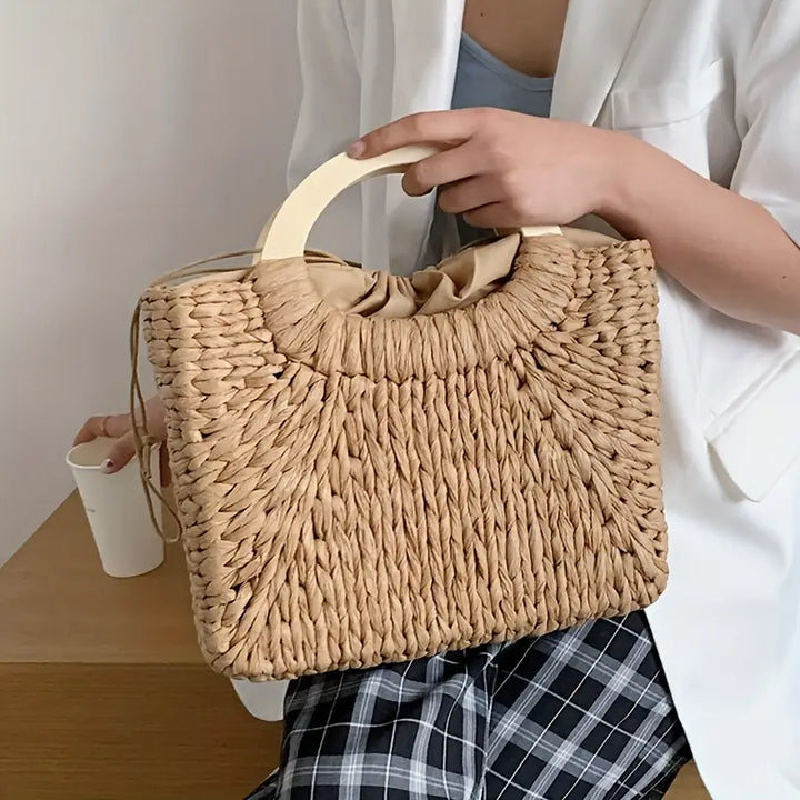 Luna’s Bohemian Charm Woven Handbag