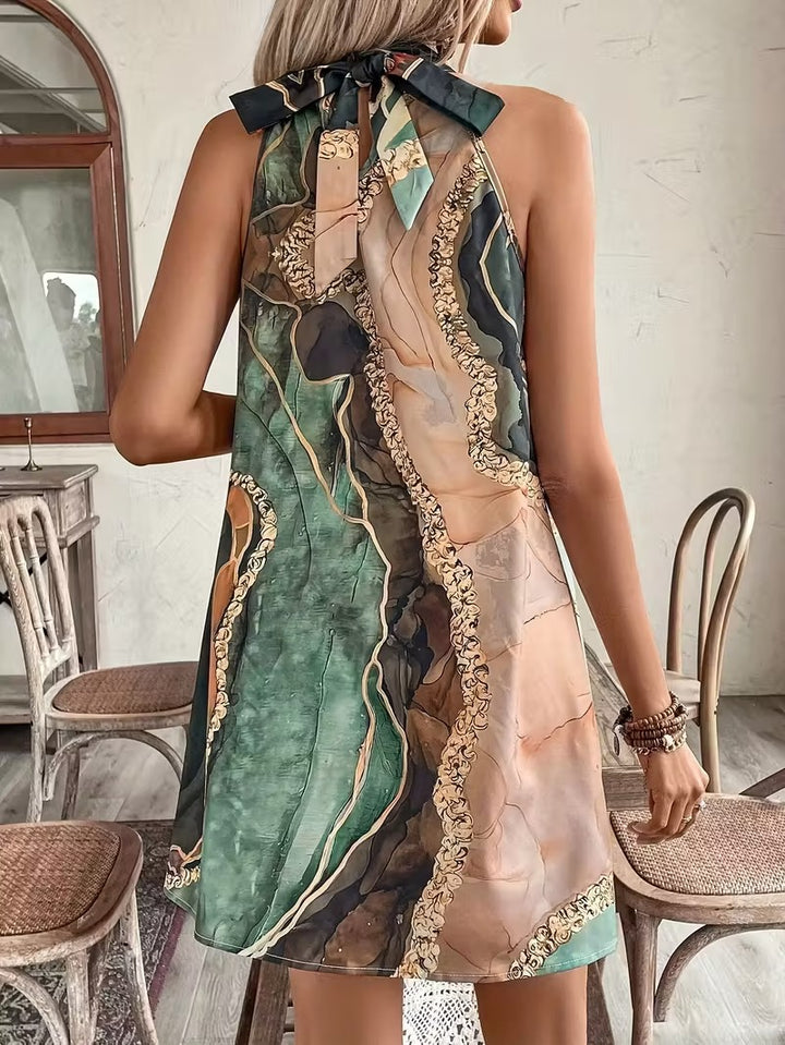 Luna’s Bohemian Whimsy Draped Summer Dress