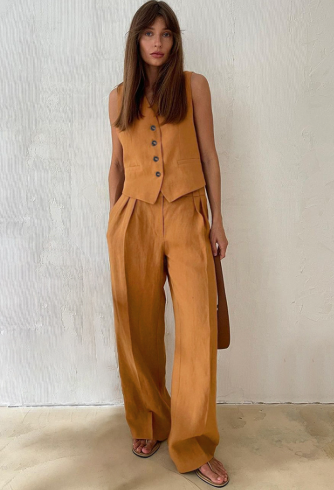 Luna’s Boho Tailored Vest &amp; Trousers Set