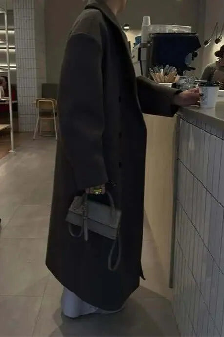 Luna’s Bold Allure Oversized Coat