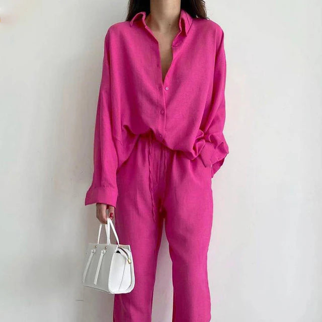 Luna’s Bold Allure Relaxed Two-Piece Set