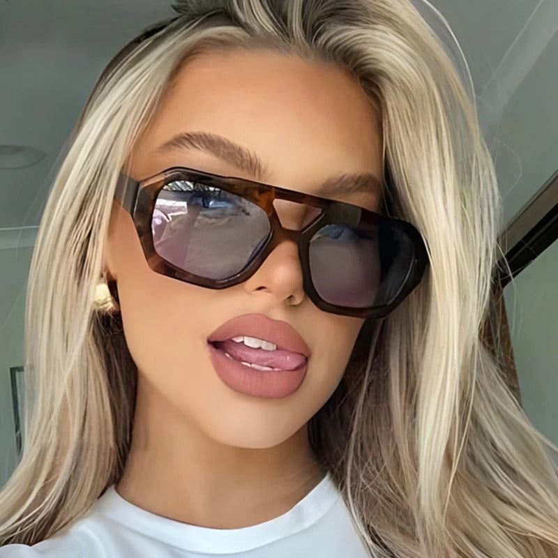 Luna’s Bold Geometric Sunglasses