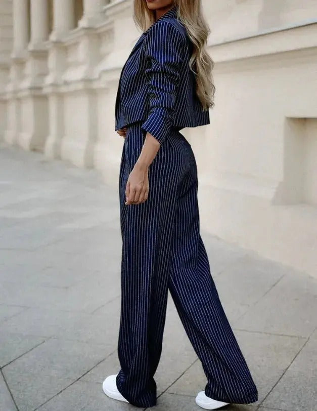 Luna’s Bold Grace Cropped Blazer Trouser Set
