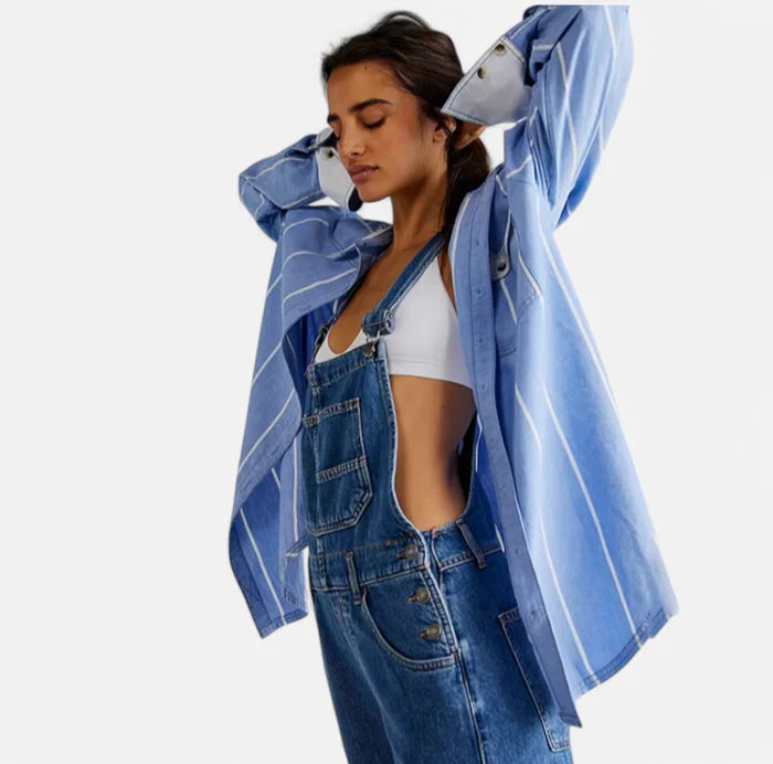 Luna’s Carefree Charm Denim Jumpsuit
