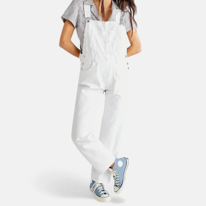 Luna’s Carefree Charm Denim Jumpsuit