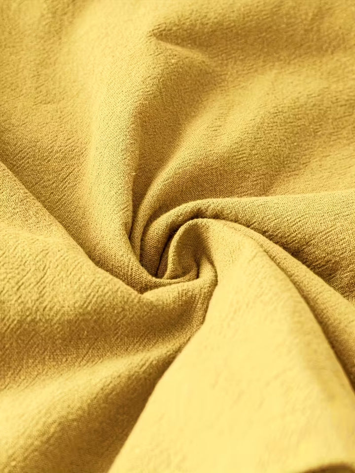 Luna’s Casual Charm Button Detail Summer Dress