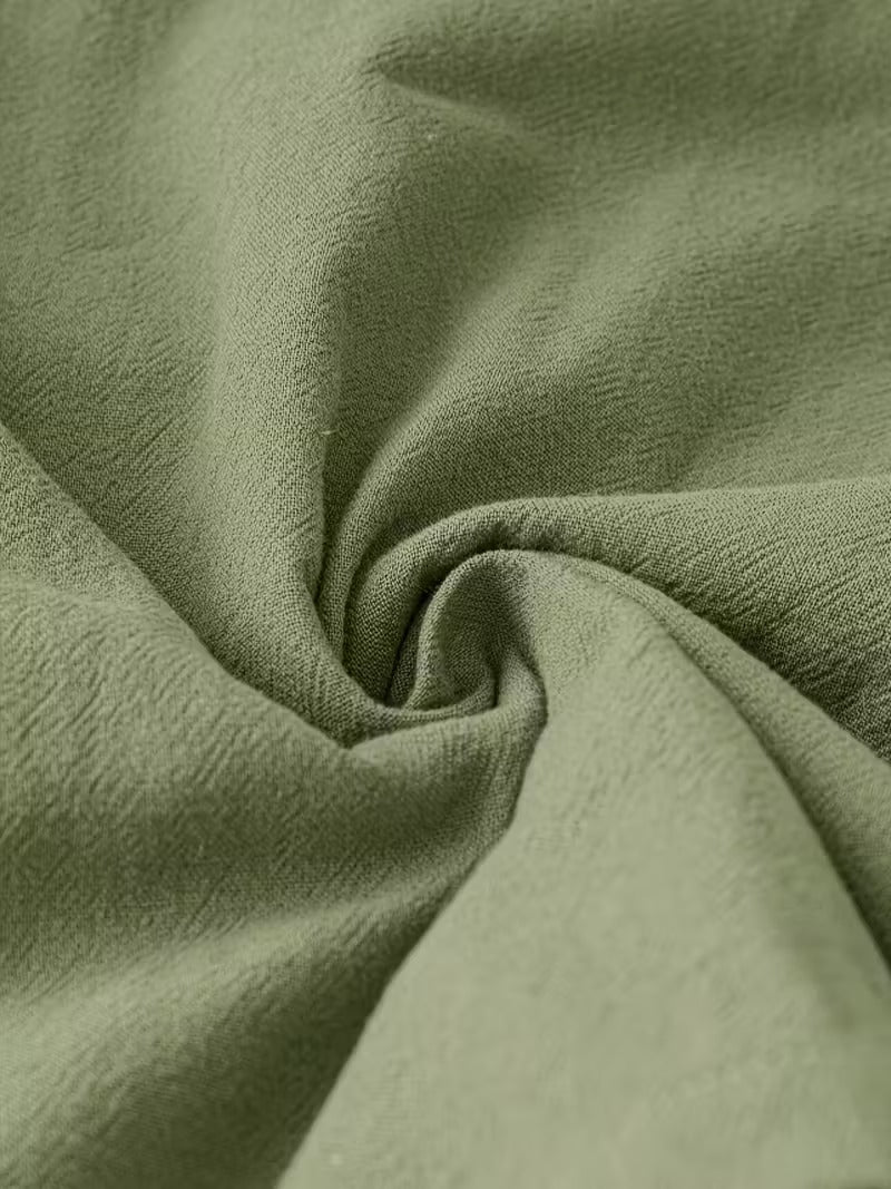 Luna’s Casual Charm Button Detail Summer Dress