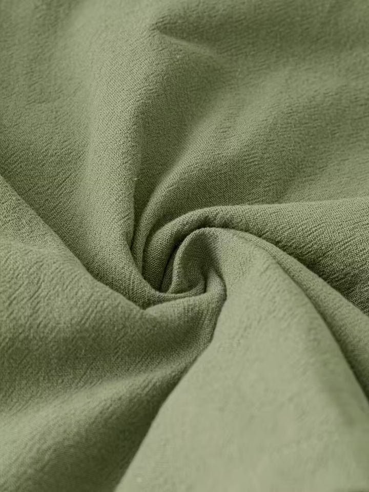 Luna’s Casual Charm Button Detail Summer Dress