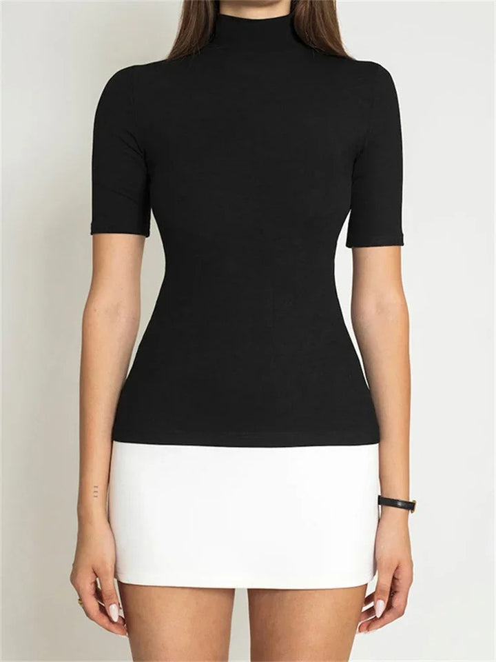 Luna’s Chic Contrast Knit Mini Dress