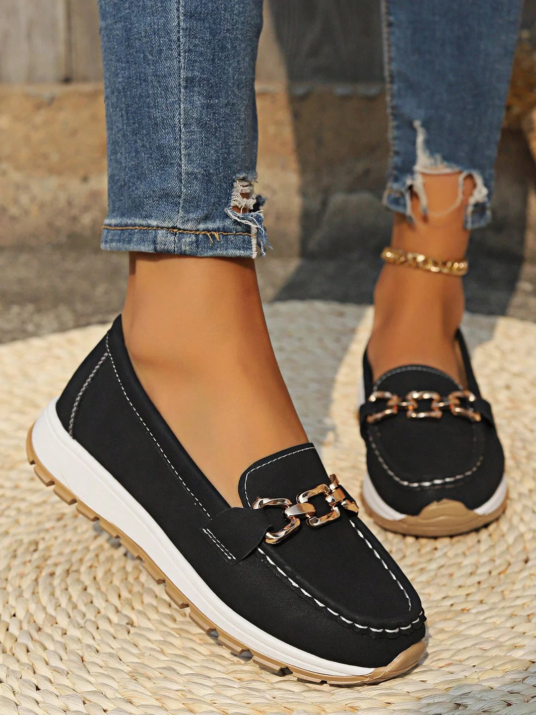 Luna’s Chic Horizon Chain Loafers
