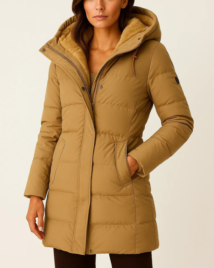 Luna’s Chic Insulated Winter Puffer Jacket Coat