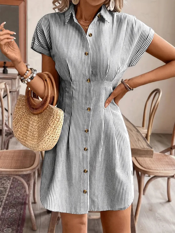 Luna’s Button-Front Mini Dress