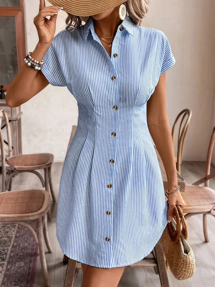 Luna’s Button-Front Mini Dress