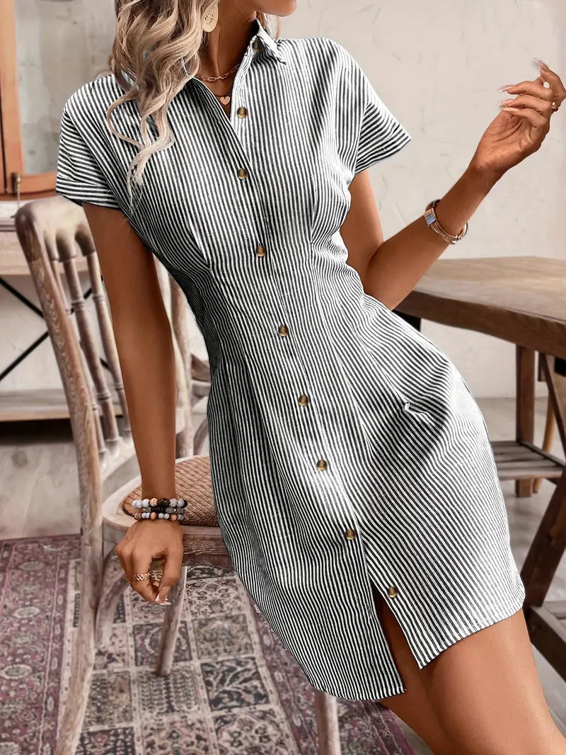 Luna’s Button-Front Mini Dress