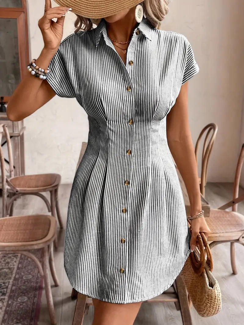 Luna’s Button-Front Mini Dress