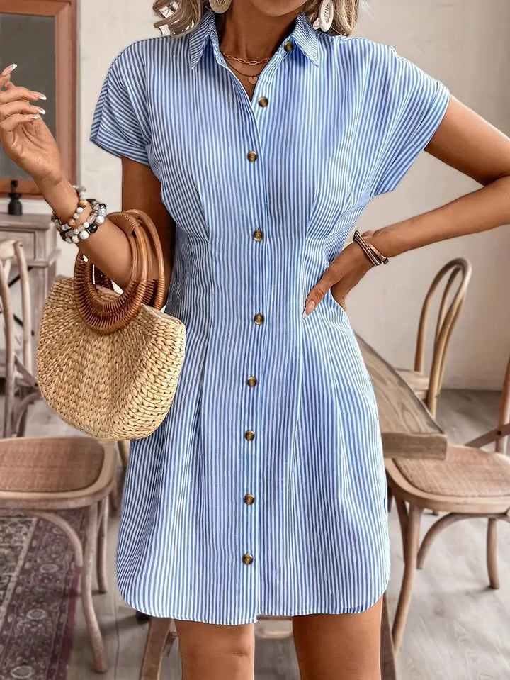 Luna’s Button-Front Mini Dress