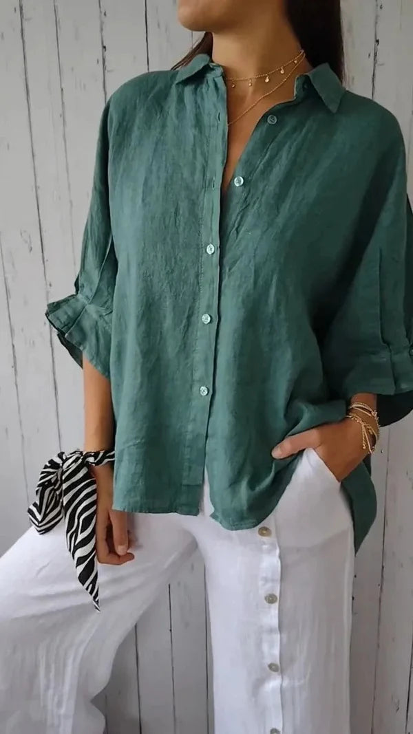 Luna’s Coastal Ease Relaxed Button Shirt