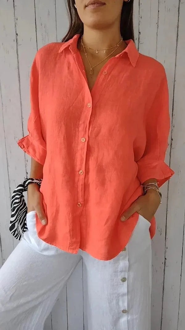 Luna’s Coastal Ease Relaxed Button Shirt