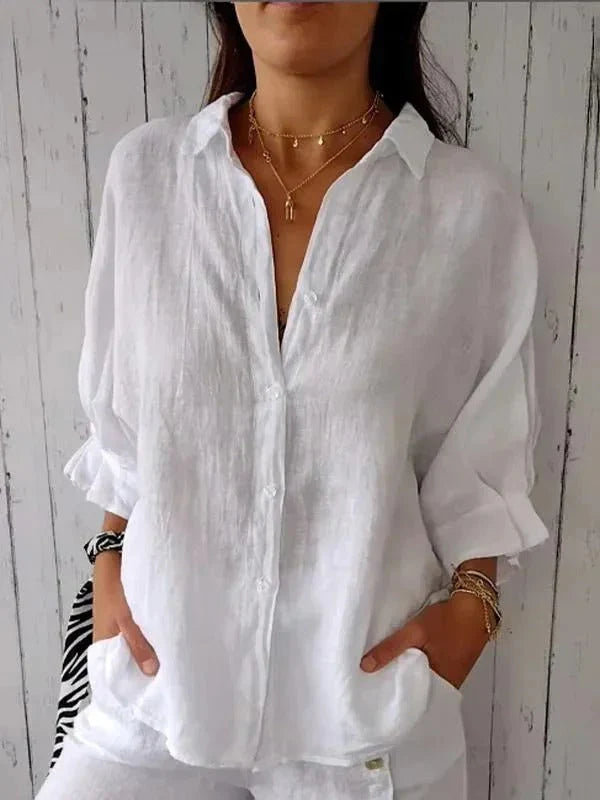 Luna’s Coastal Ease Relaxed Button Shirt