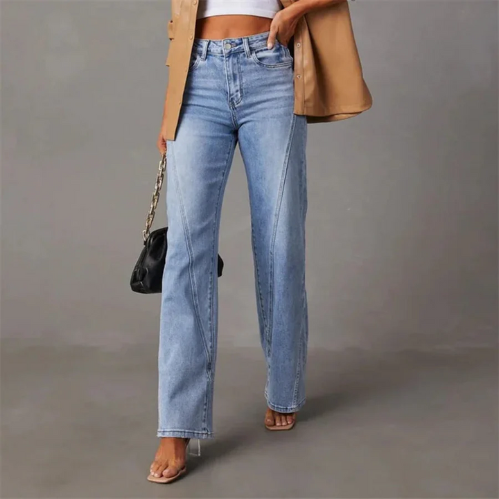Luna’s Confident Ease Tailored Straight-Leg Jeans