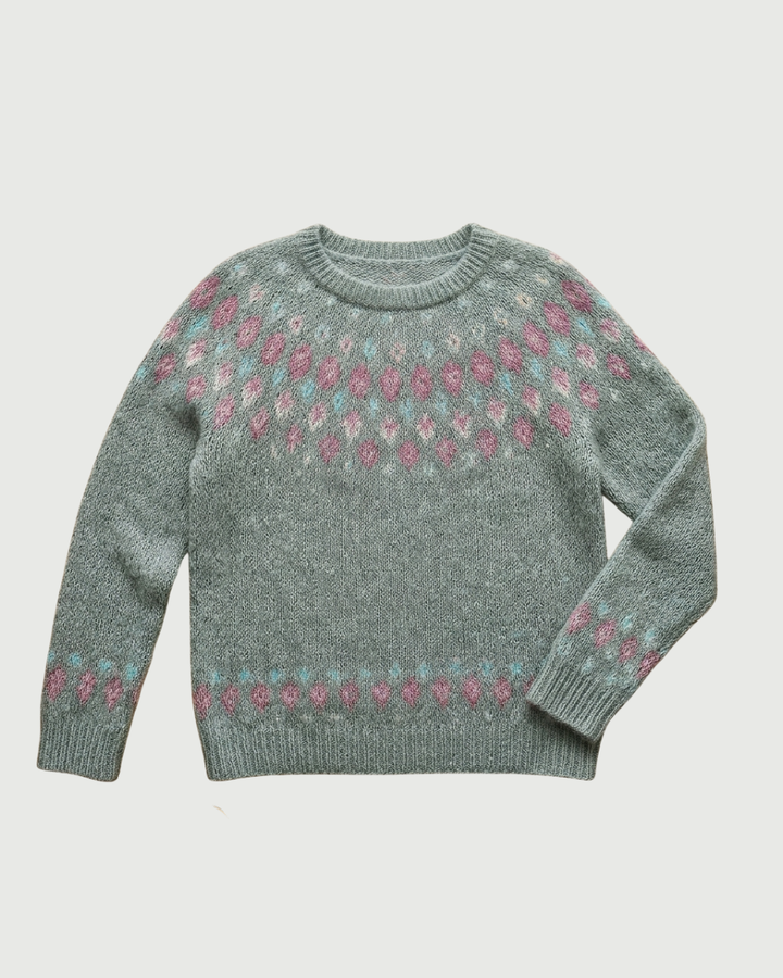 Luna’s Cosy Nordic Pattern Chic Winter Jumper