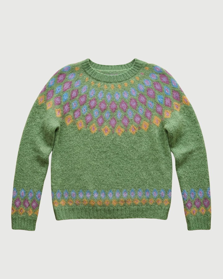 Luna’s Cosy Nordic Pattern Chic Winter Jumper
