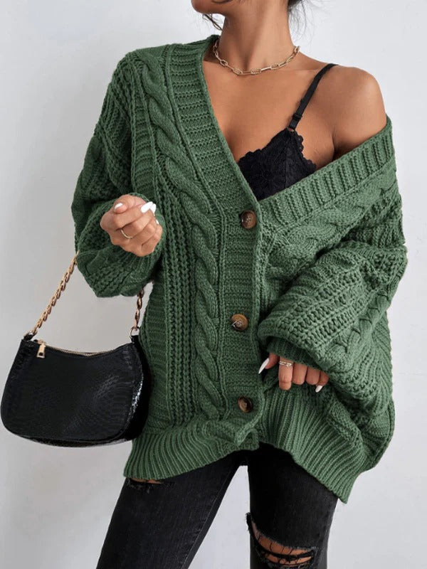 Luna’s Cozy Allure Cable Knit Cardigan