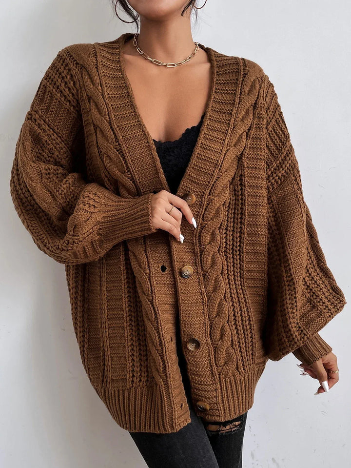 Luna’s Cozy Allure Cable Knit Cardigan