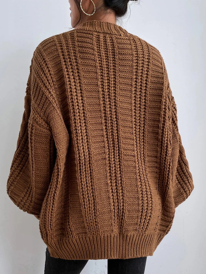 Luna’s Cozy Allure Cable Knit Cardigan