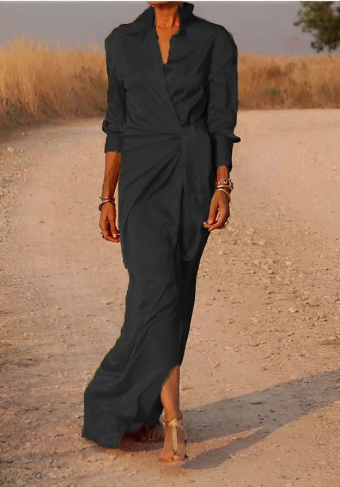 Luna’s Desert Muse Draped Waist Maxi Dress