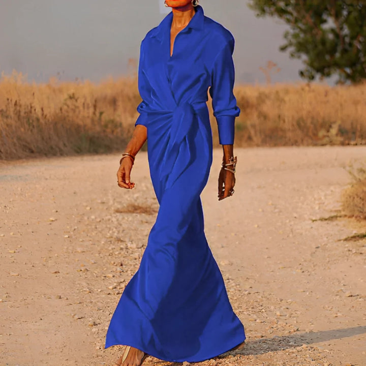 Luna’s Desert Muse Draped Waist Maxi Dress