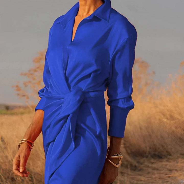 Luna’s Desert Muse Draped Waist Maxi Dress