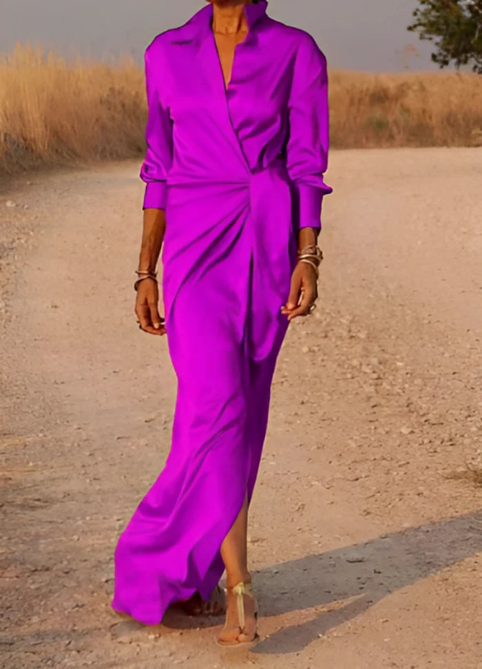 Luna’s Desert Muse Draped Waist Maxi Dress
