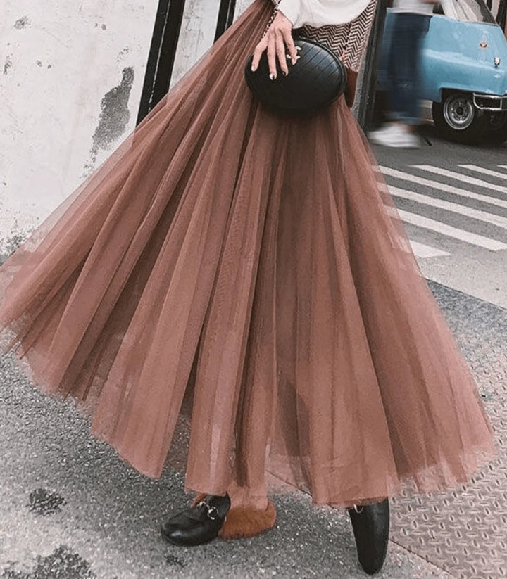 Luna’s Dream Waltz Layered Tulle Maxi Skirt
