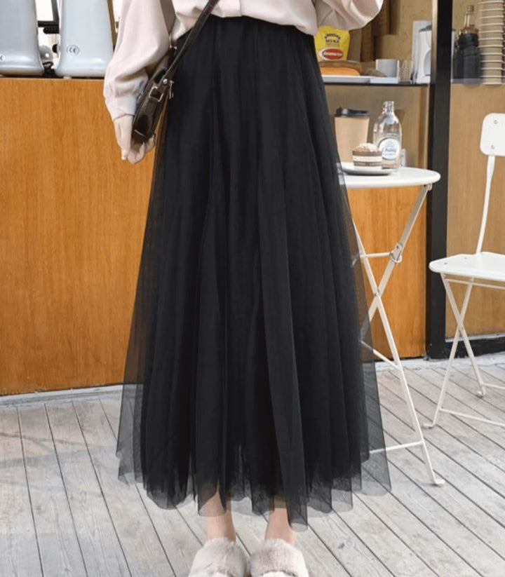 Luna’s Dream Waltz Layered Tulle Maxi Skirt
