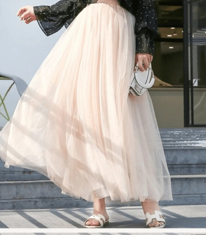 Luna’s Dream Waltz Layered Tulle Maxi Skirt