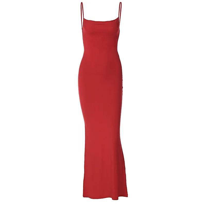 Luna’s Elegant Silhouette Maxi Dress