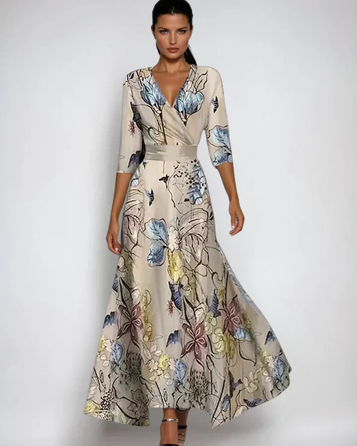 Luna’s Enchanted Bloom Wrap Maxi Dress