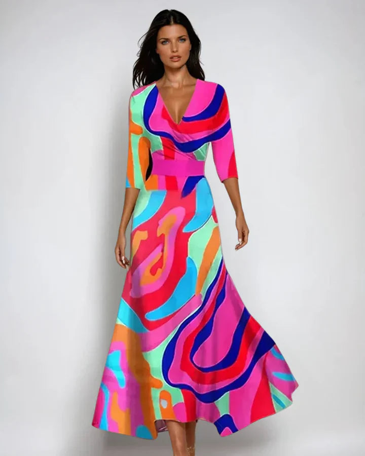 Luna’s Enchanted Bloom Wrap Maxi Dress