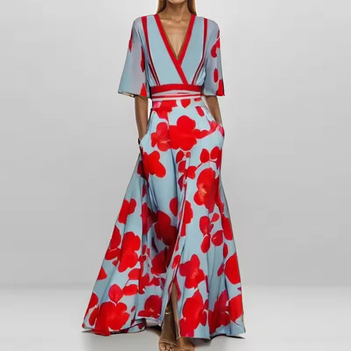 Luna’s Enchanted Bloom Wrap Maxi Dress