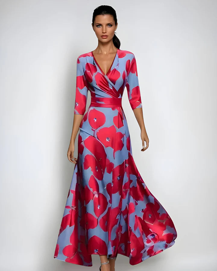 Luna’s Enchanted Bloom Wrap Maxi Dress