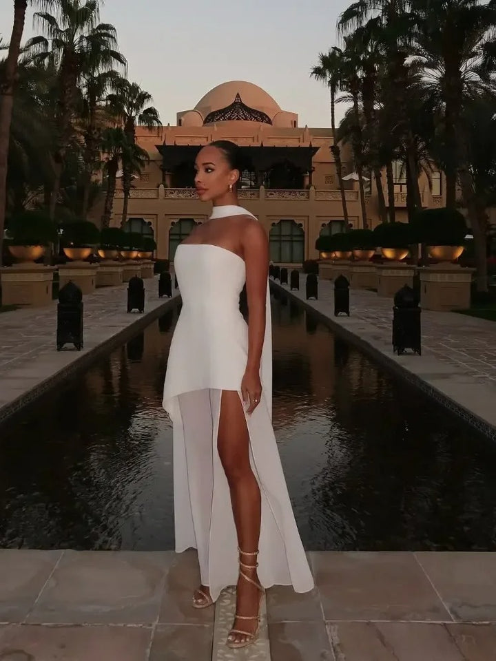 Luna’s Enchanted Motion High-Slit Maxi Dress